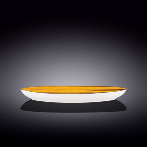 Блюдо 33 x 24,5 см овальное жёлтое  Wilmax "Scratch" / 261488