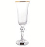 Изображение товара Бокалы для шампанского 150 мл 6 шт  Crystalite Bohemia "Лаура /Отводка золото" / 124794