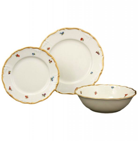 Набор тарелок 18 предметов  МаМ декор &quot;Мария-Луиза /Полевые цветы /СК&quot; / 117740