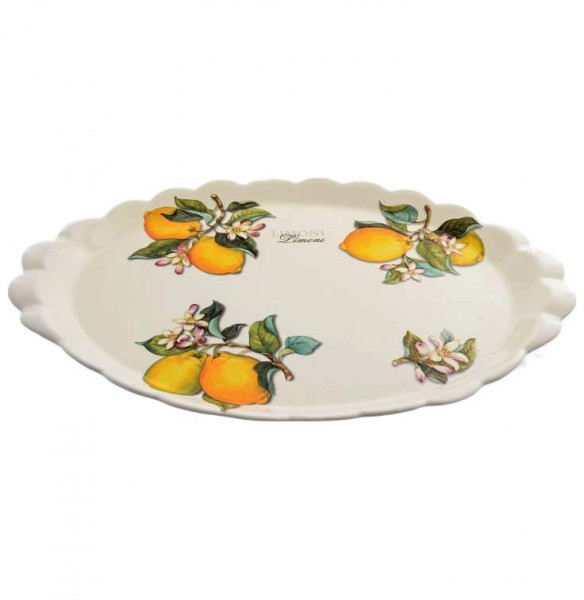 Блюдо 48 х 32 см овальное  Artigianato Ceramico by Caroline &quot;Artigianato ceramico /Лимоны&quot; / 156768