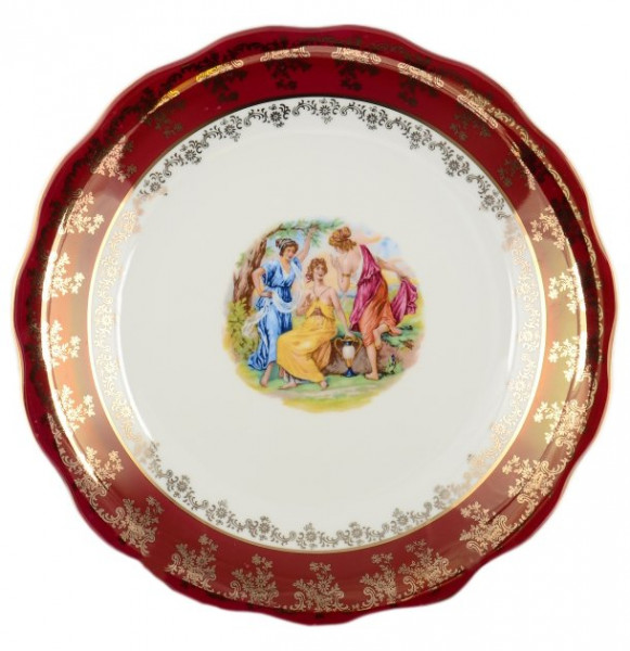 Блюдо 30 см круглое  Royal Czech Porcelain &quot;Фредерика /Мадонна красная&quot; / 096252