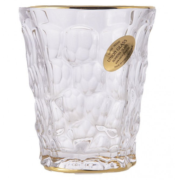 Стаканы для виски 290 мл 6 шт  UNION GLASS &quot;Мраморные шарики /Золотая отводка&quot; / 200294