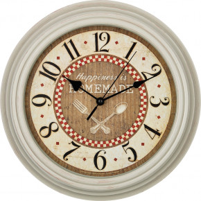 Часы настенные 30 х 30 х 5 см кварцевые кремовые  LEFARD "CHEF KITCHEN" / 187927