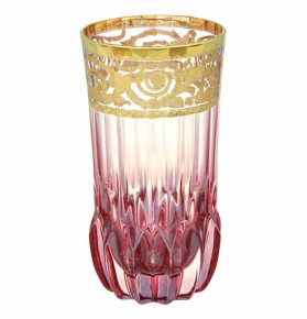 Стаканы для воды 400 мл 6 шт розовые  Art Design "Адажио /Италия золото" / 341579