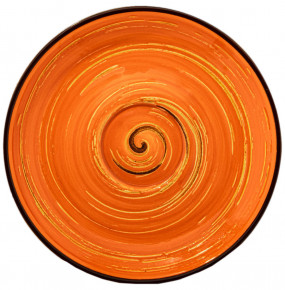 Блюдце 15 см оранжевое  Wilmax "Spiral" / 261593