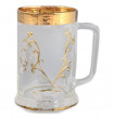 Кружка для пива 500 мл матово-белая  Star Crystal &quot;Антик золото&quot; U-R / 098328