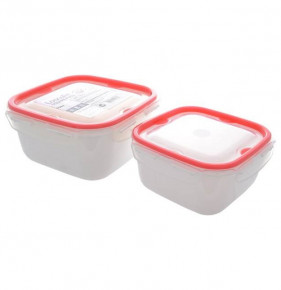 Набор контейнеров (700 мл, 1,3 л) 2 шт красные  Ucsan Plastik "Ucsan" / 296226