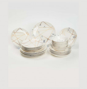 Набор тарелок 24 предмета на 6 персон  O.M.S. Collection "TULU / Геометрия" микс / 298324