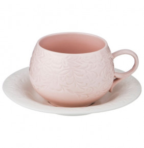 Набор чайных пар 200 мл 6 шт  LEFARD "Розовый" / 190656