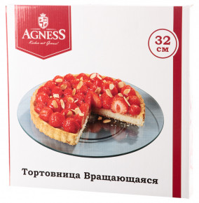 Блюдо 32 х 3 см вращающееся круглое  Agness "Изобилие" / 224876