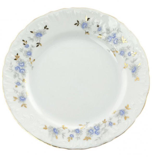 Набор тарелок 21 см 6 шт  Cmielow &quot;Рококо /Голубой цветок&quot; / 111641