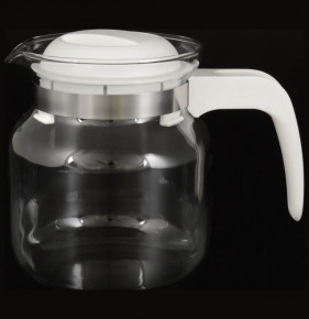 Заварочный чайник 1 л "Матура" (пластиковые белая крышка и ручка) "Simax" / 024803