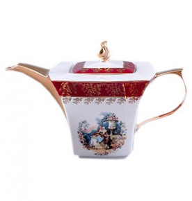 Заварочный чайник 1,2 л  Royal Czech Porcelain "Львов /Барокко красное" / 204660
