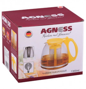Заварочный чайник 1,1 л с фильтром "Agness" / 207752