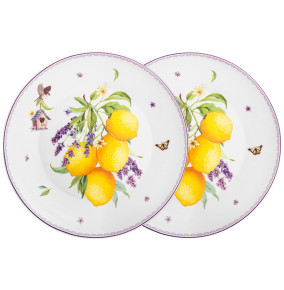 Набор тарелок 20,5 см 2 шт  LEFARD "Прованс /Лимоны" / 288330