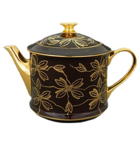 Заварочный чайник 400 мл  Leander &quot;Виндзор /Золотые цветы /шоколад&quot; / 158684