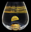 Стаканы для виски 440 мл 4 шт  Rona &quot;Drink master /Пружинка с золотым дном&quot; / 061216