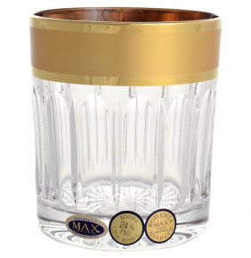 Стаканы для виски 320 мл 6 шт  Max Crystal "Хрусталь с золотом" MC  / 110081