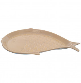 Блюдо для рыбы 48 см  Artigianato Ceramico by Caroline "La Natura in Tavola" бежевое / 228448