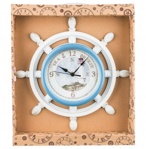 Часы настенные 33 см кварцевые  LEFARD "SHIP WHEEL" / 188002