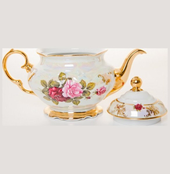 Заварочный чайник 1,2 л  МаМ декор &quot;Фредерика /Роза перламутр&quot; / 047127
