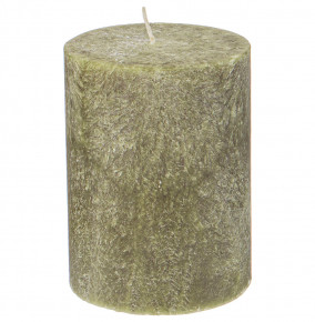 Свеча столбик 6 х 10 см стеариновая ароматизированная оливковая / 293024