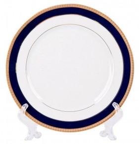 Набор тарелок 17 см 6 шт  Thun "Сильвия /Синяя полоса с золотом" / 215465