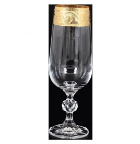 Бокалы для шампанского 180 мл 6 шт  Crystalex CZ s.r.o. "Клаудия /Орнамент на золоте"  / 122775