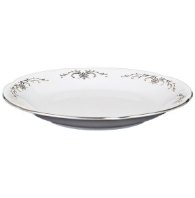 Набор тарелок 17 см 6 шт  Cmielow "Камелия /Серый орнамент" / 264435
