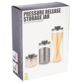 Набор банок для сыпучих продуктов 3 шт  Royal Classics "Storage Jar" / 214681