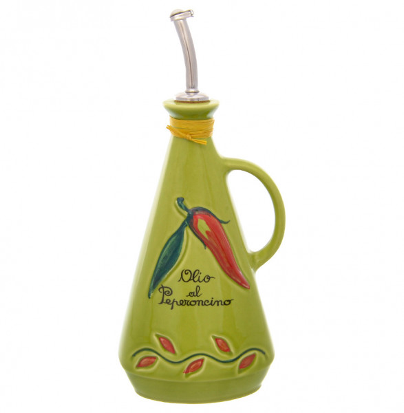 Бутылка для масла 750 мл 26,5 см  Artigianato Ceramico by Caroline &quot;Oliere Classiche&quot; зелёная / 228427