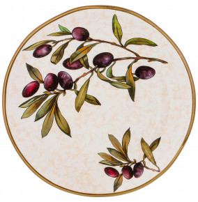 Тарелка 29 см 1 шт  LCS  Ceramica Cuore "Olives" / 228072