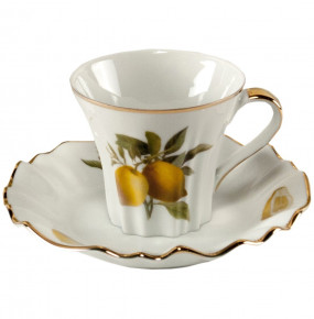 Блюдце 1 шт  Royal Czech Porcelain "Каролина /Лимоны" / 203711