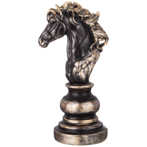 Шахматная фигурка 13,8 х 11 х *26 см чёрная  LEFARD "Конь" / 334497
