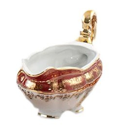 Соусник 500 мл  Royal Czech Porcelain "Болеро /Золотая роза /Красная" / 203906