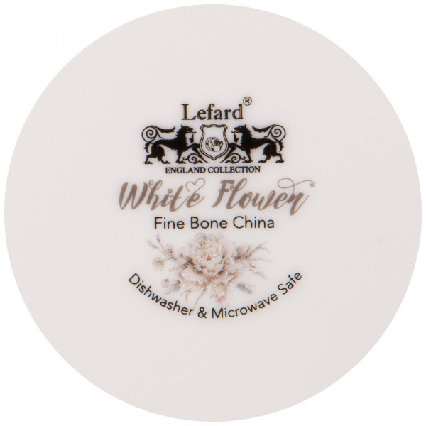 Набор тарелок 25,5 см 2 шт серые  LEFARD &quot;White flower&quot; / 236290