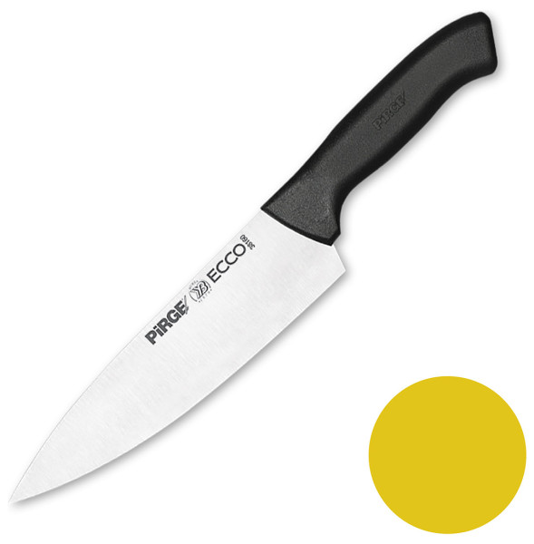 Нож поварской 19 см желтая ручка  PIRGE &quot;Ecco&quot; / 321690