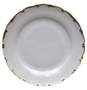 Набор тарелок 19 см 6 шт  Bohemia Porcelan Moritz Zdekauer 1810 s.r.o. "Анжелика /Золотая отводка" / 049987