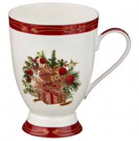 Кружка 300 мл красная  LEFARD "Christmas Collection /Подарок" / 192373