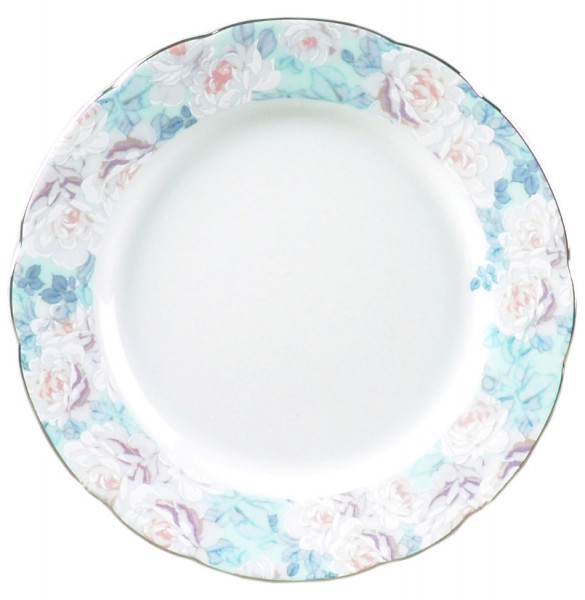 Набор тарелок 17 см 6 шт  Thun &quot;Роза /Голубая роза /платина&quot; / 232343