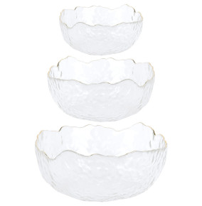 Набор салатников 3 шт (12,5/15,5/19 см) белые  Nouvelle Home "Frost" / 330834