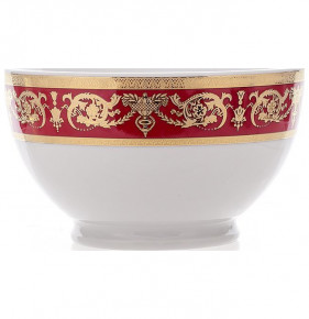 Пиала 13 см  Bavarian Porcelain "Александрия /Золотой узор на красном" / 093121
