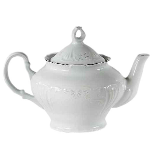 Заварочный чайник 1,2 л  Bohemia Porcelan Moritz Zdekauer 1810 s.r.o. &quot;Лиана /Платиновый узор&quot; / 052656