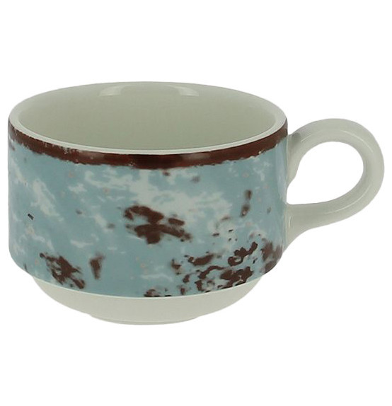 Чайная чашка 230 мл штабелируемая голубая  RAK Porcelain &quot;Peppery&quot; / 314782