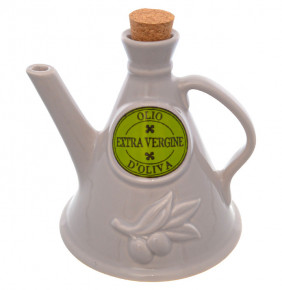 Бутылка для масла 17 см 500 мл  Artigianato Ceramico by Caroline "Le Latte" серая / 228489