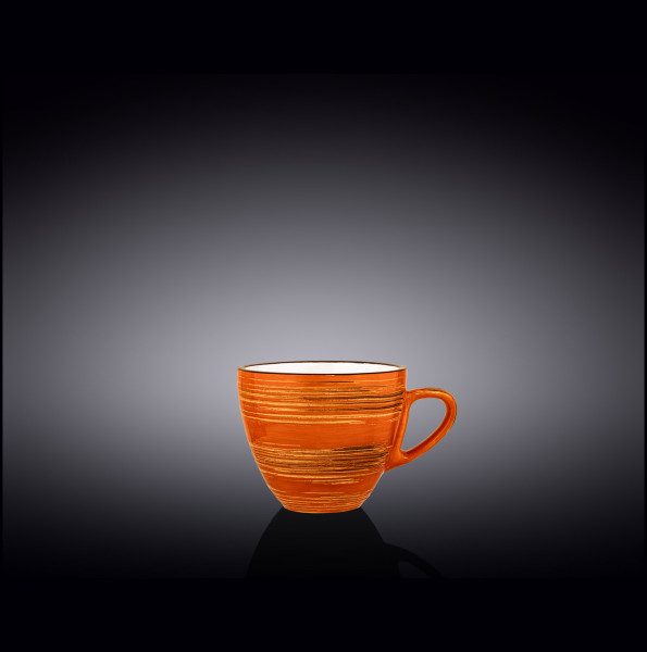 Кофейная чашка 110 мл оранжевая  Wilmax &quot;Spiral&quot; / 261588