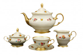 Чайный сервиз на 6 персон 15 предметов  Sterne porcelan "Аляска /Полевые цветы /СК" / 125414