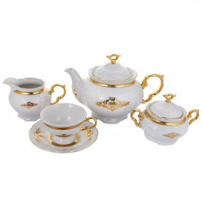 Чайный сервиз на 6 персон 15 предметов  Thun "Мария-Луиза /Золотое изобилие" / 131879