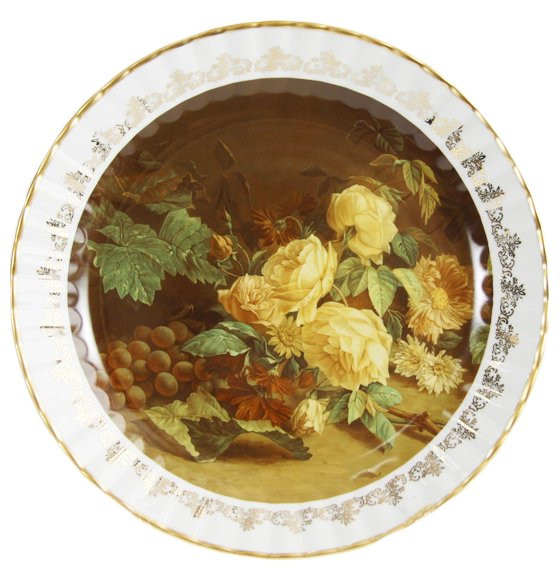 Настенная тарелка 32 см  Bavarian Porcelain &quot;Цветы 9&quot; / 080154