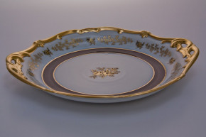 Пирожковая тарелка 28 см  Weimar Porzellan "Анна-Амалия /Золотой букет" / 021014